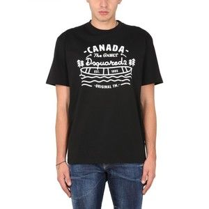 Dsquared2 Vintage Design Front Logo Print T-Shirt - NWT
